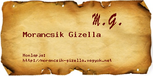 Morancsik Gizella névjegykártya